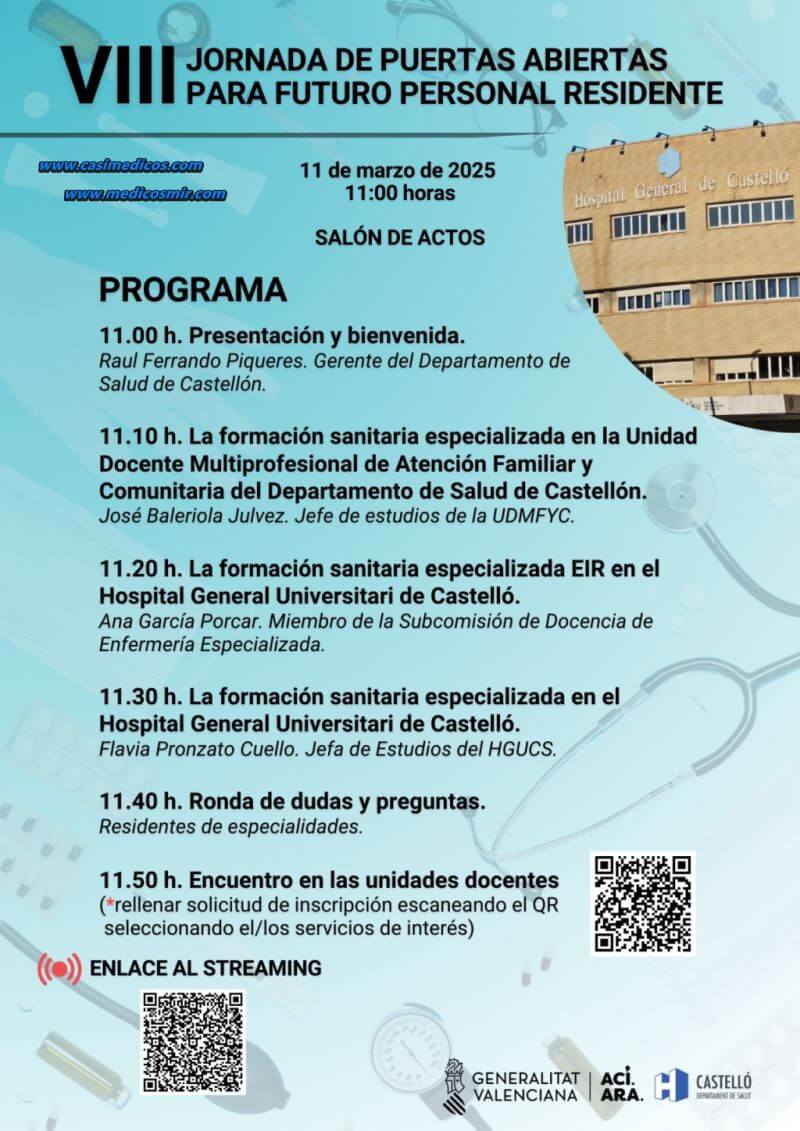 JORNADA PUERTAS ABIERTAS 2025 - HOSPITAL GENERAL UNIVERSITARIO CASTELLÓN