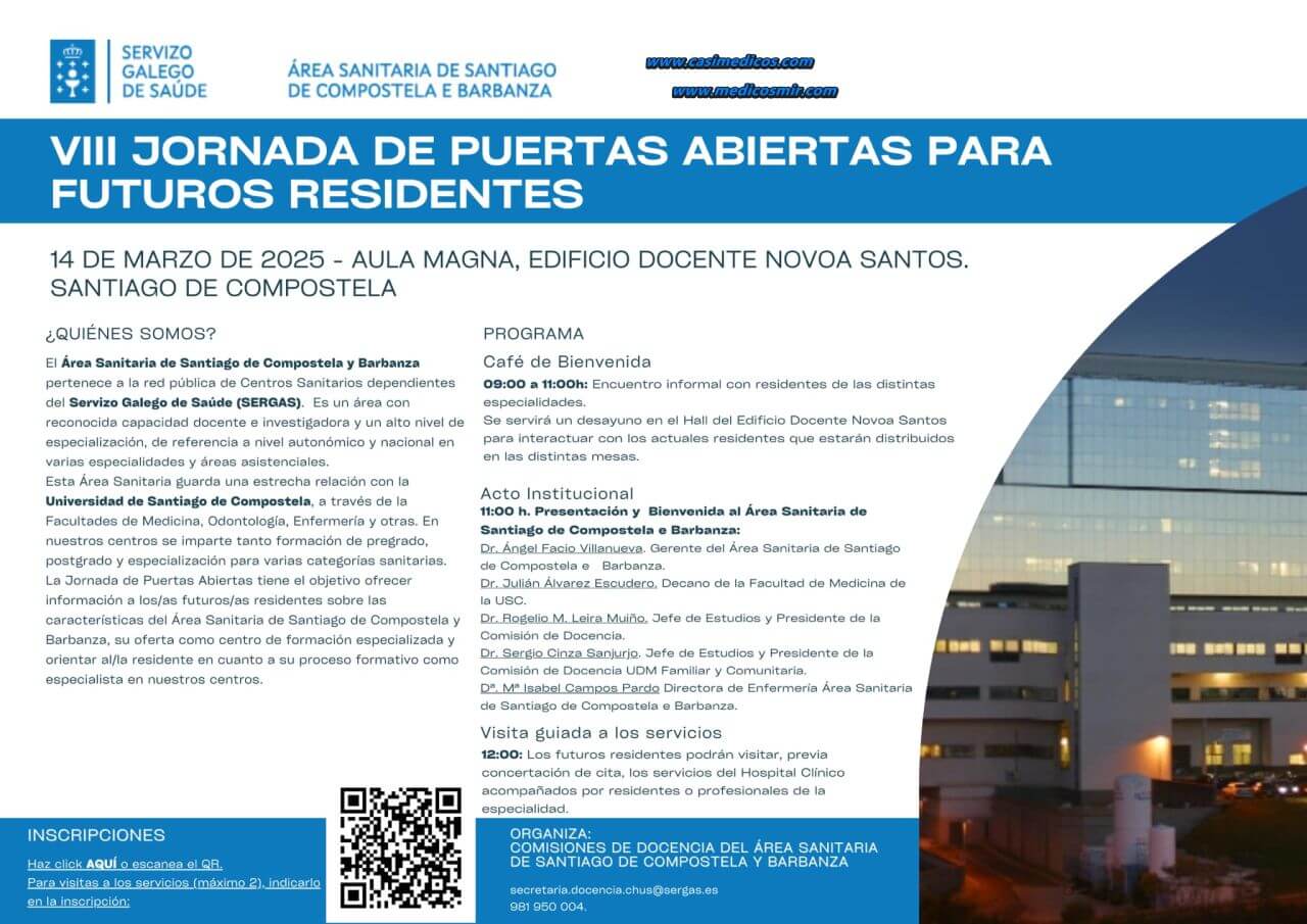 JORNADA PUERTAS ABIERTAS 2025 Hospital Clínico Santiago de Compostela